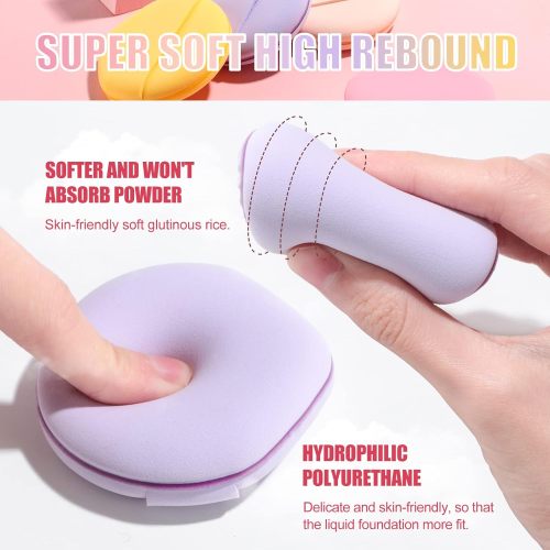 Multi-colored Makeup Sponges Pack of 4