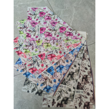 Breathable 100% Polyester Digital Printed Peach Skin Fabrics