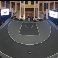 Tribunal de basquete modular interligado bloqueio de pisos esportivos ao ar livre tapete de piso interligado pronto para enviar