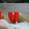 Control de inundaciones contra la barrera de inundación para el puente del río