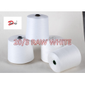 100% 폴리에스터 원사 20/3 RAW WHITE