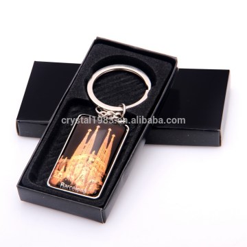 Custom Keyring, Crystal Glass Metal Keychain for Promotion , Decorations , Gifts