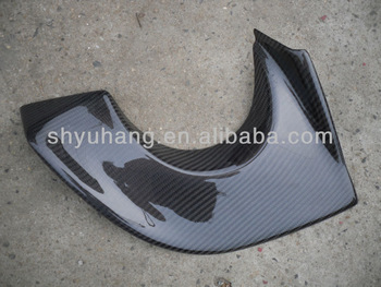 FOR 2006-2007 Mitsubishi Lancer Evolution 9 JM Varis Style Carbon Fiber Exhaust Heatshield (Fits OEM Rear Bumper)