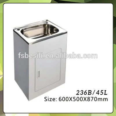 304 Stainless Steel Laundry Sink Cabinet 235b, High Quality 304 ...