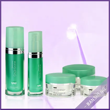 acrylic organic skin care bottle