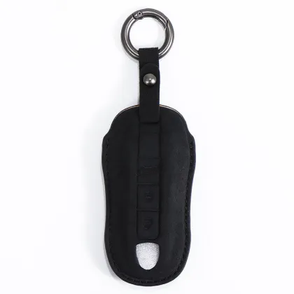 Leather Car Key Bag - Auto Key Holder & Remote Case