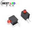 Indicador de placa de circuito de LED vermelho difuso de 3 mm