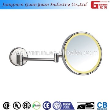 8 inch bathroom round vanity makeup extending mirror