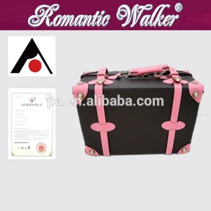 women vintage trolley luggage vintage luggage with wheels / suitcase / trolley box/cosmetic box/made-up box