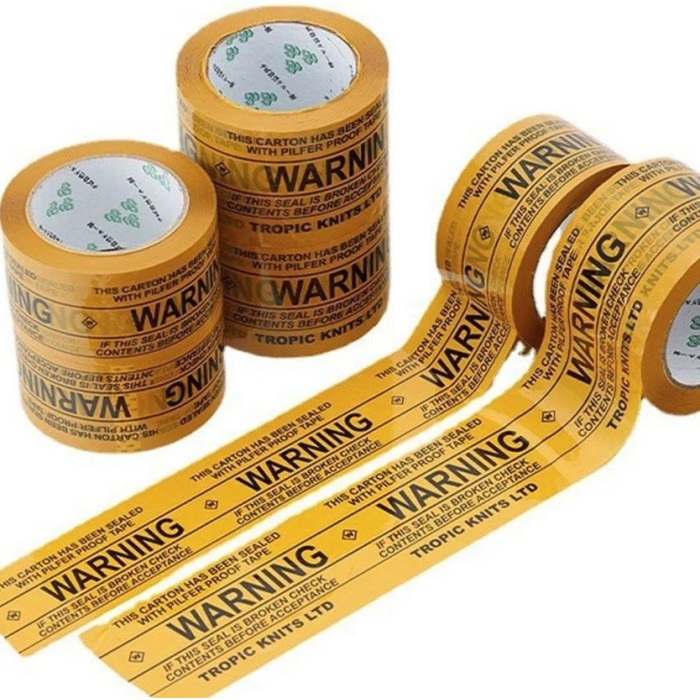 Κίτρινη εύθραυστη ταινία συσκευασίας