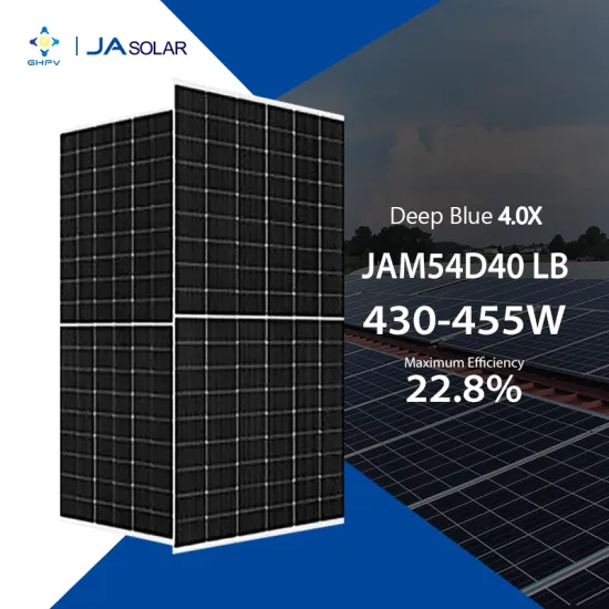 High-Quality JA Solar Panels: 430W to 455W N-Type Photovoltaic Solar Panels for Carports and Greenhouses