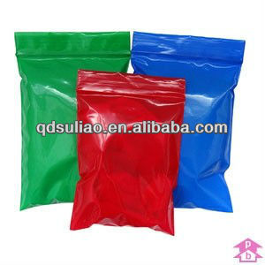 coloured self seal bag