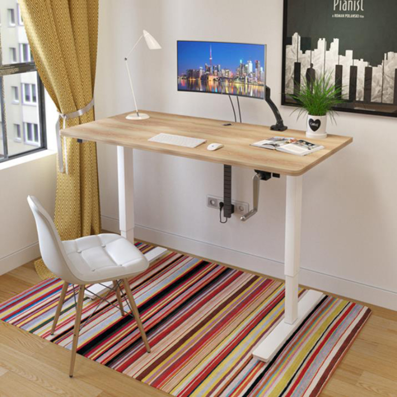 Manual Height Metal Frame Adjustable Office Workstation