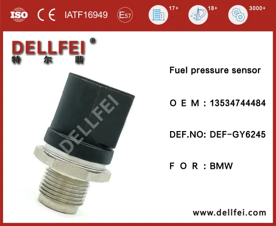 Hot Sale Fuel Injection Rail Pressure Sensor 13534744484 for BMW