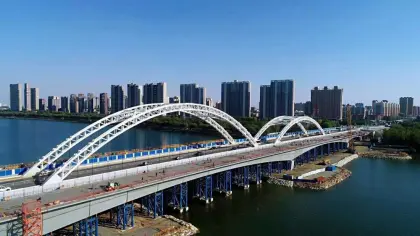 Easy installation heavy steel bridge railway bridge