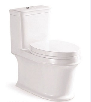 White Toilet Tornado Flushing One Piece Toilet