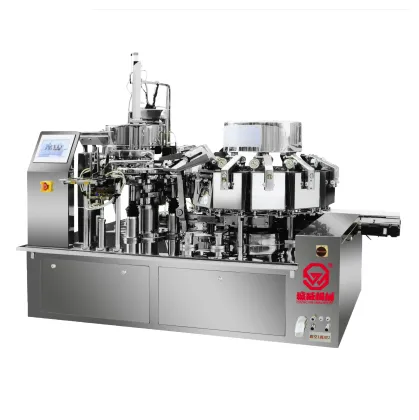 Automatic Vacuum Packing Machine for Spicy Cabbage Kimchi Pickles in Premade Bags