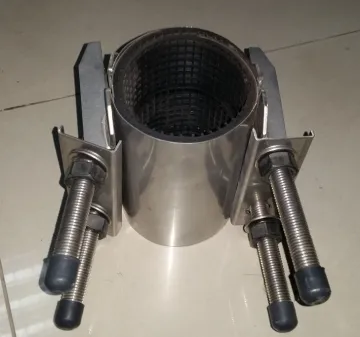 Stainiless steel double band repair clamp