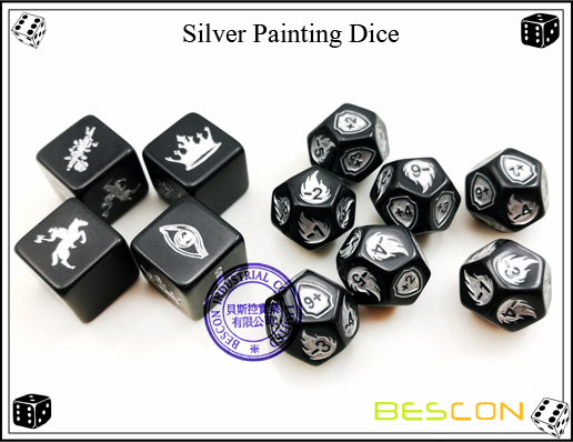 Silver Painting Dice-2
