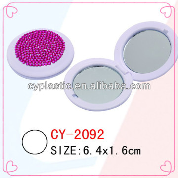 High quality cosemtic mirror with glitter cap Model CY-2092