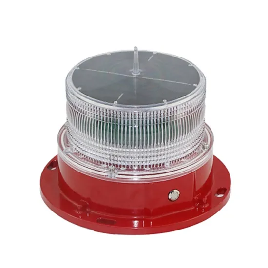 Reasonable Price Red LED Solar Aviation Obstruction Light for Tower Safety