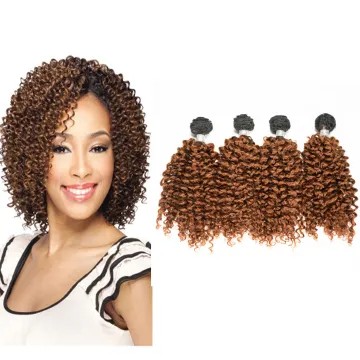 Jerry Curl Bundles India Hair Bundles Kinky Curly Mink Ombre Unprocessed Raw Virgin Human Hair Bundles  In Wholesale