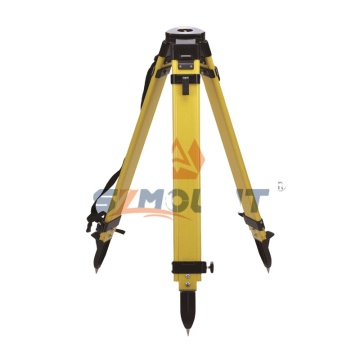 Professionelles Glasfaser -Vermessungstativ: Schwerlast mit flachem, großem Rundkopf für Trimble Total Station -Geräte