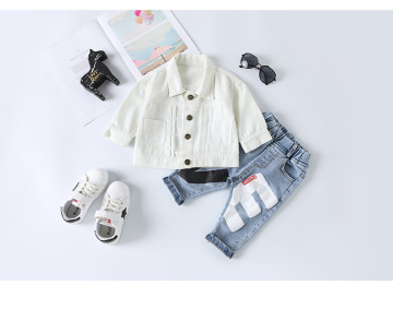 Jaket Denim Boys Printed Baby Denim Jacket