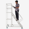 Mobile Platform Ladder Warehouse escada escalada de seis etapas