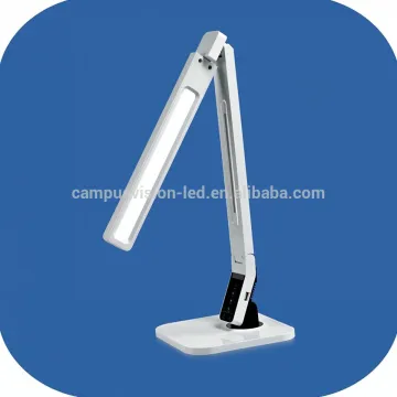 Adjust brightness/color temperature foldable LED table lamp with USB port side emitting LED desk lamp