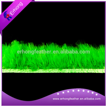 Fashion turkey feather trim for dancing dress