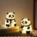 Linda luz nocturna de protección ocular de panda