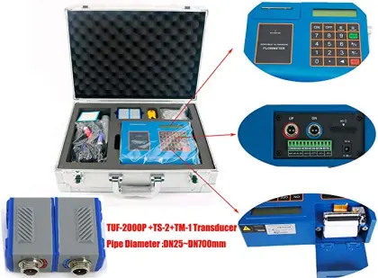 Ultrasonic flow meter portable flowmeter portable