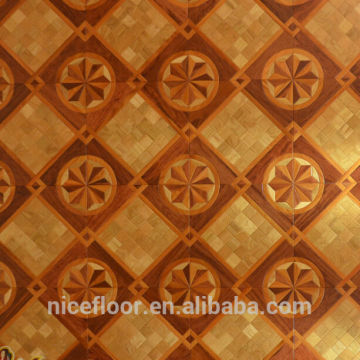 Layered solid wood parquet flooring N35PEAR FLOWER PARQUET FLOOR OAK