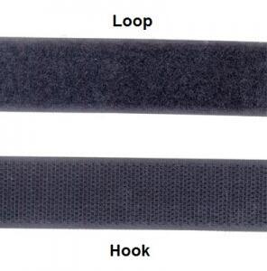 Polyester Klebeband Haken Kleber Rücken Klettverschluss weiß