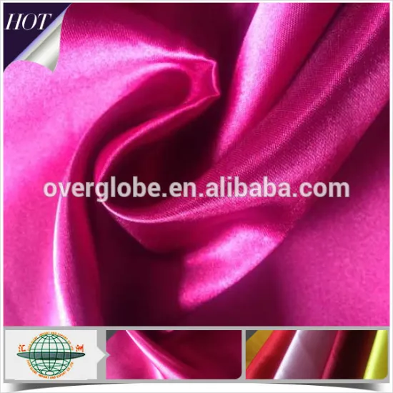 China Supplier 100% Polyester Dull Satin Fabric