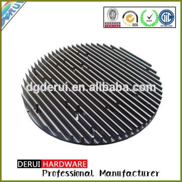 High quality led aluminum radiator sunflower heat sink with hard type 3 black anodized