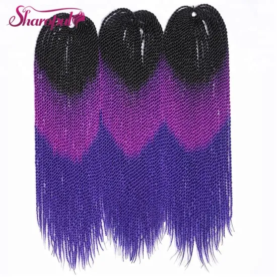 Senegalese Crochet Braids 22inch 30strands Synthetic Mix Ombre Color Twist Braiding Hair Extension 100gram