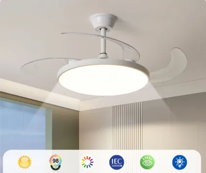 Smart Integrated Ceiling Fan Lights: Eye Protection Restaurant Light - Popular Invisible Fan Light Factory