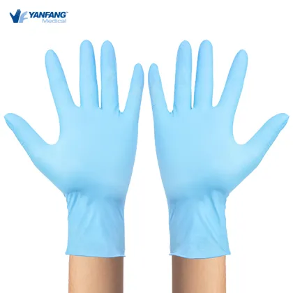 Hardy Industrial Blue Nitrile Gloves