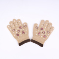 100% acrylic knitted gloves for kids