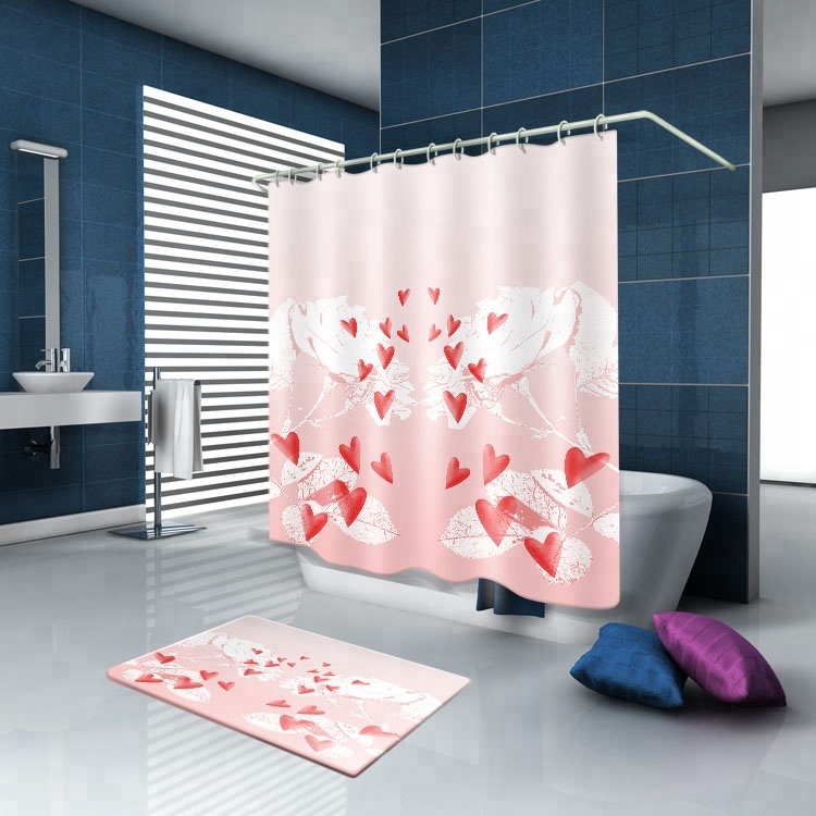 water proof sublimation custom shower curtain amazon