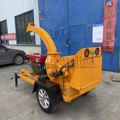 New 25 HP Mobile Diesel Engine Wood Chipper: Forestry Machinery and Wood Shredder Machine
