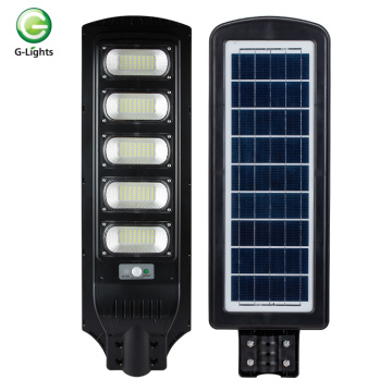 180W 240W 300W tudo em um lâmpada de rua solar LED