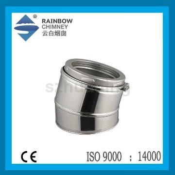CE stainless steel double wall stove pipe for stoves