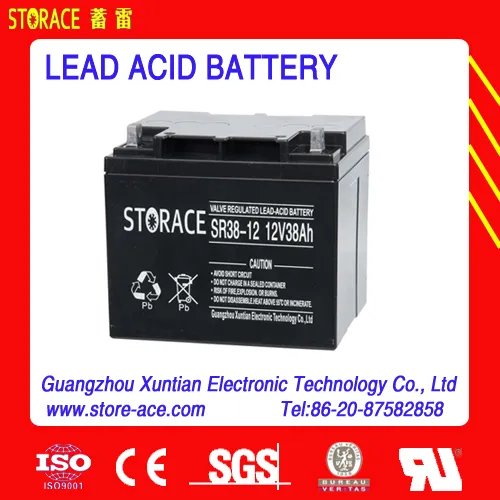 12v 38ah cover lead acid battery