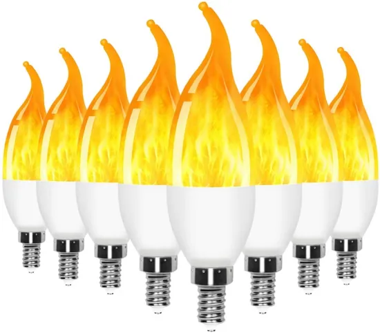 C35 LED Candle Flame Bulb - 3W Flame Lamp for Christmas and Home Decoration
