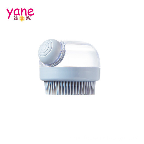 Hair Wash Brush with Liquid Silicone Massage Comb for Scalp Cleaning
