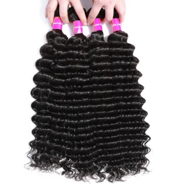 Tuneful  Human Hair Extension High Quality Hair Weaving Deep Wave Brazilian Hair Bundles Raw Virgin Cuticle Aligned Deep weave