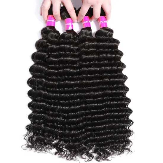 Tuneful  Human Hair Extension High Quality Hair Weaving Deep Wave Brazilian Hair Bundles Raw Virgin Cuticle Aligned Deep weave
